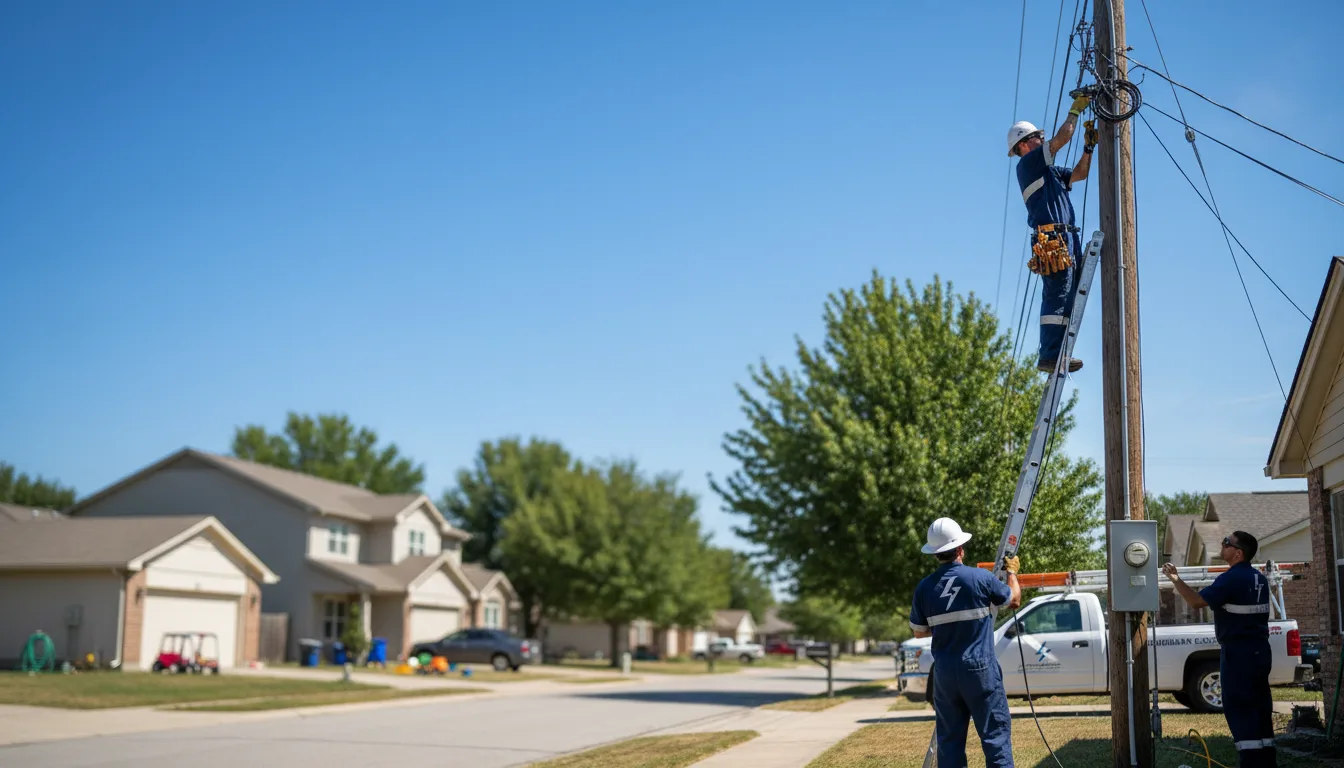 Residential electrician providing installation services in Norwood, LA